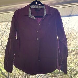 Tommy Hilfiger Purple Button Down Size: M